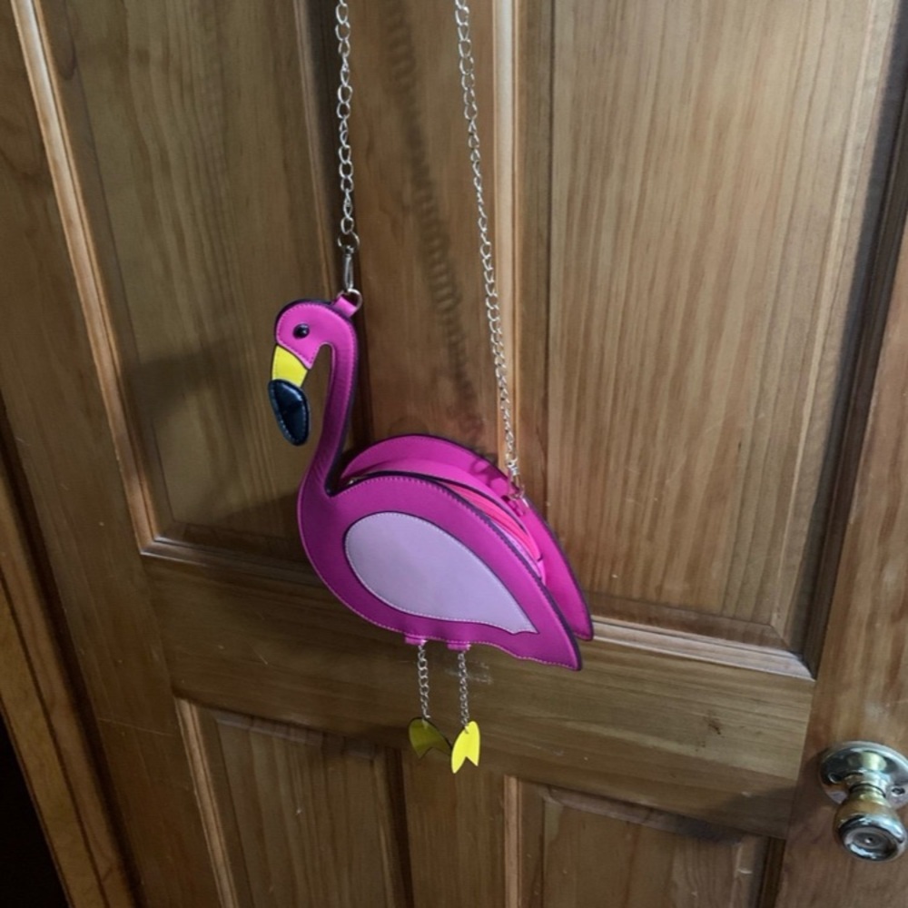 Pink Flamingo Crossbody Bag